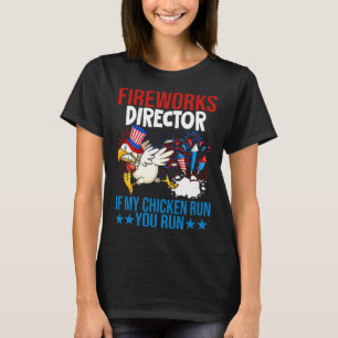 Vuurwerk Regisseur Gelukkig 4 juli Amerikaanse Vla T-shirt