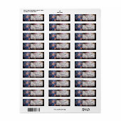 Vuurwerk Retouradreslabel Etiket (Full Sheet)
