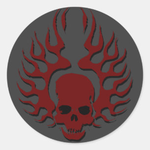 Vuurwerk Ronde Sticker