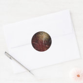 Vuurwerk Ronde Sticker (Envelop)