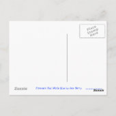 Vuurwerk Rood Wit Blauw 'Happy 4th July' briefkaar Briefkaart (Achterkant)