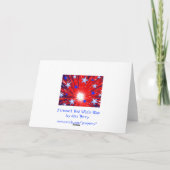 Vuurwerk Rood Wit Blauw 'Happy 4th July' kaart (Achterkant)