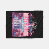 Vuurwerk Roze - Daddy's Home Trump 2024 Fleece Deken (Voorkant (Horizontaal))