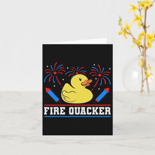 Vuurwerk Rubber Eend 4 juli  Kaart (Gele Bloem)