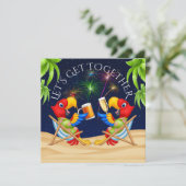 Vuurwerk Samenkomst Uitnodiging (Staand voorkant)