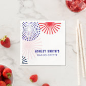Vuurwerk servetten voor 4 juli feest (Insitu)