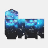 Vuurwerk, Sparkle, Blauw, Lief Zestien, Bedankdoosjes (Uitgevouwen)