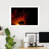 Vuurwerk spectaculair van Epcot Poster (Thuiskantoor)