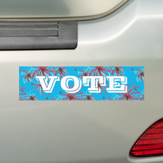 Vuurwerk STEMMING VS Presidentiële Verkiezingsdag Bumpersticker (Op auto)