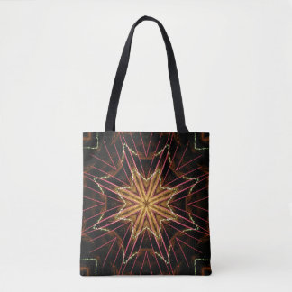 Vuurwerk Steruitbarsting Tote Tas met Veren