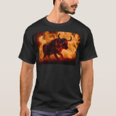 Vuurwerk stier t-shirt (Voorkant)