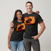 Vuurwerk stier t-shirt (Unisex)