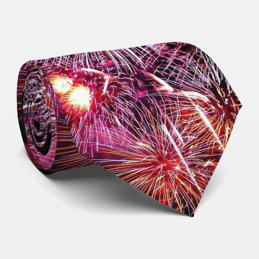 Vuurwerk - Stropdas van 4 juli (Opgerold)