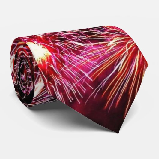 Vuurwerk - Stropdas van 4 juli (Opgerold)