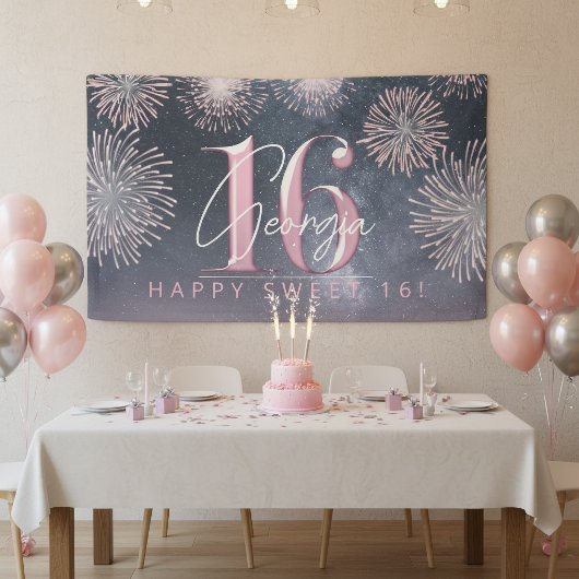 Vuurwerk Sweet 16 Midnight Blush ID984 Spandoek
