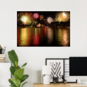 Vuurwerk : Sydney Harbour, Australië Poster (Thuiskantoor)