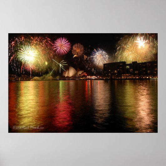 Vuurwerk : Sydney Harbour, Australië Poster (Voorkant)