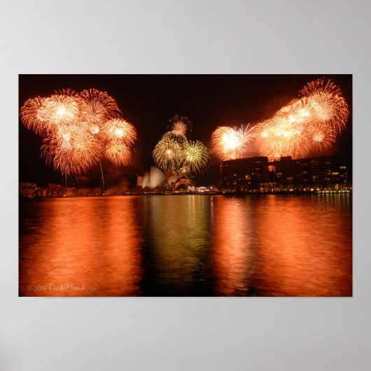 Vuurwerk Sydney Opera House Idol Poster (Voorkant)