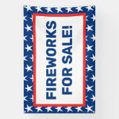 Vuurwerk te koop Banner (Verticaal)