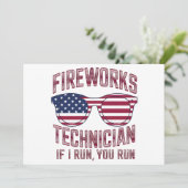 Vuurwerk Technicus 4 Juli Grappig Nederland Kaart (Staand voorkant)
