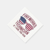 Vuurwerk Technicus 4 Juli Grappig Nederland Servet (Hoek)
