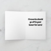 *VUURWERK TER ERE VAN JOU** VOOR KINDEREN KAART (Binnen)