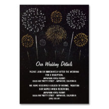 Vuurwerk thema Sky Wedding Enclosure Kaarten