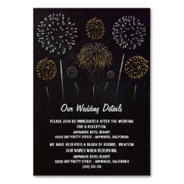 Vuurwerk thema Sky Wedding Enclosure Kaarten