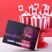 Vuurwerk Toronto Skyline Happy Canada Day Kaart