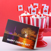 Vuurwerk Toronto Skyline Happy Canada Day Kaart