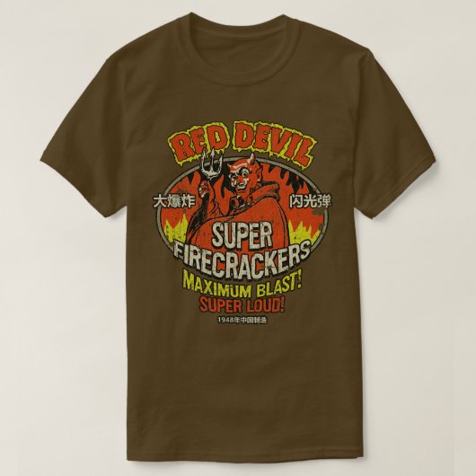 Vuurwerk TShirtRed Devil Super Firecrackers 98 TS T-shirt (Design voorkant)