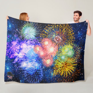 Vuurwerk Uitbarsting Vliesdeken Fleece Deken