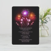 Vuurwerk Uitnodiging (Staand voorkant)