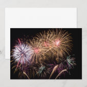 Vuurwerk Uitnodiging/Vlakke Kaart (Voorkant / Achterkant)