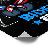 Vuurwerk US President Biden 2024 Black Cat Poster (Hoek)
