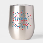 Vuurwerk USA Patriottisch Rood Wit Blauw (Achterkant)