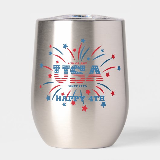 Vuurwerk USA Patriottisch Rood Wit Blauw (Voorkant)