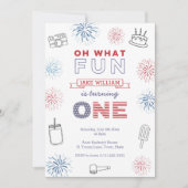 Vuurwerk van 1 juli kaart (Voorkant)