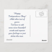 Vuurwerk van 4 juli briefkaart (Achterkant)