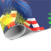Vuurwerk van 4 juli cadeaupapier (Rol Hoek)