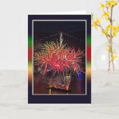 Vuurwerk van 4 juli kaart (Gele Bloem)