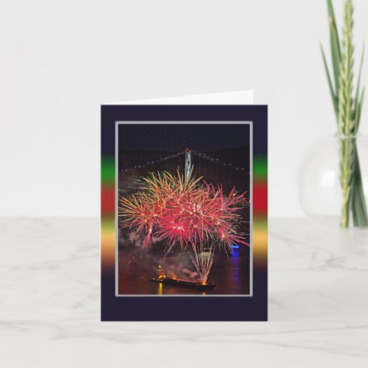 Vuurwerk van 4 juli kaart (Voorkant)
