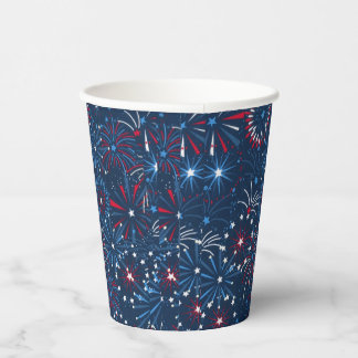 Vuurwerk van 4 juli papieren bekers