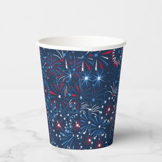 Vuurwerk van 4 juli papieren bekers (Rechts)