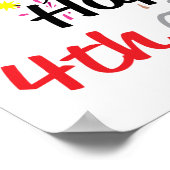 Vuurwerk van 4 juli poster (Hoek)