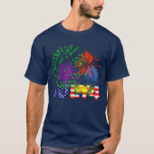 Vuurwerk van 4 juli t-shirt (Voorkant)