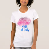Vuurwerk van 4 juli t-shirt (Voorkant)