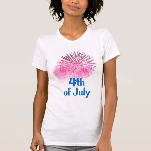 Vuurwerk van 4 juli t-shirt (Voorkant)