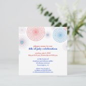 Vuurwerk van de vierde partij kaart (Staand voorkant)