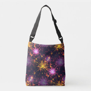 Vuurwerk van harten voor een feestelijke gelegenhe crossbody tas